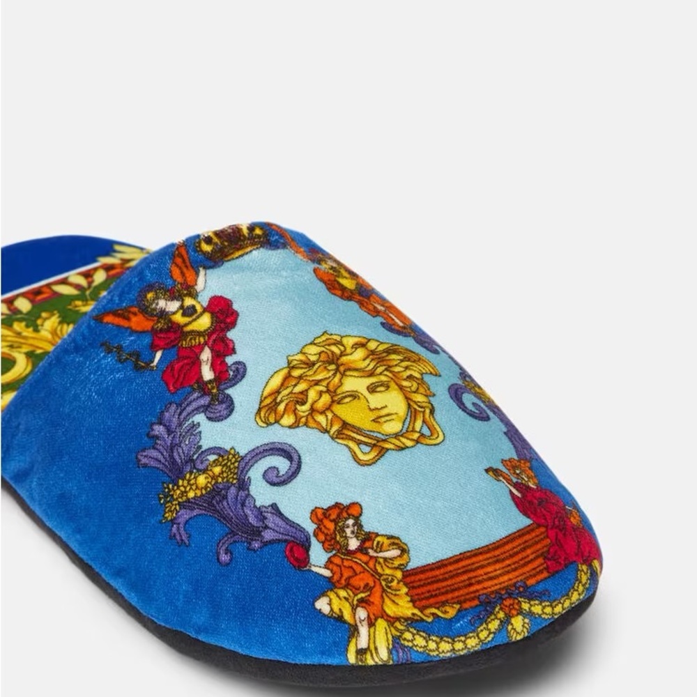 VERSACE Medusa Renaissance Slippers Size L - Picture 9 of 9